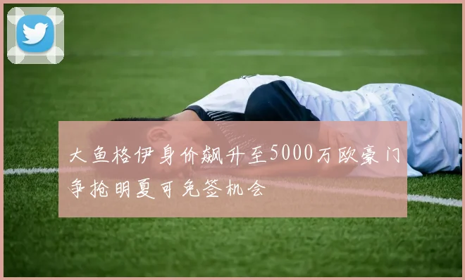 大鱼格伊身价飙升至5000万欧豪门争抢明夏可免签机会